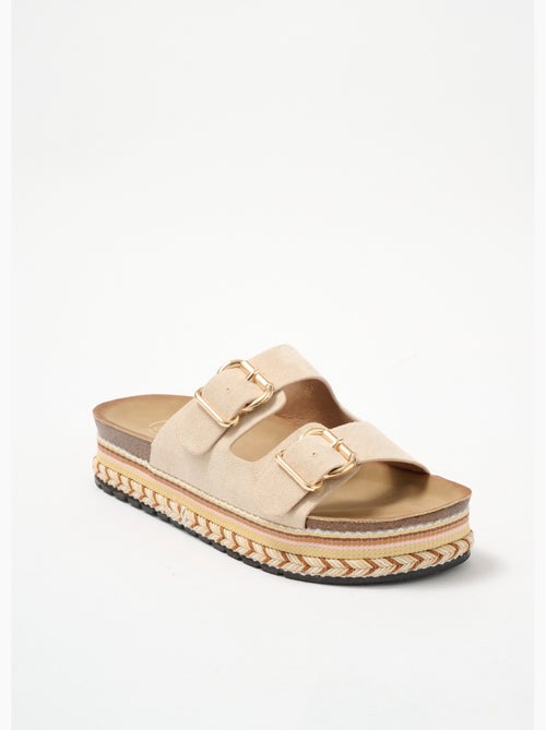Mules double bride et semelle fantaisie - Afibel - Kiabi Mules double bride et semelle fantaisie - Afibel - Kiabi