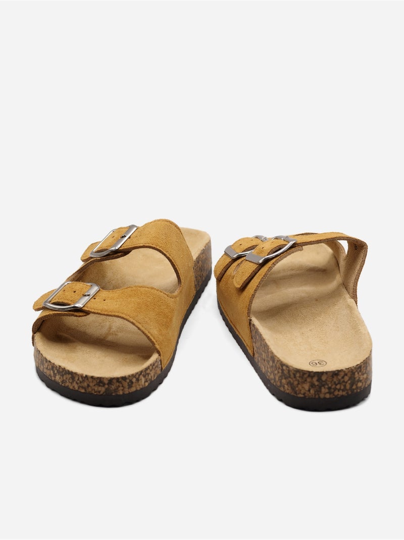 Mules double brides Camel - Kiabi