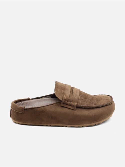 Mules effet daim - Kiabi Mules effet daim - Kiabi