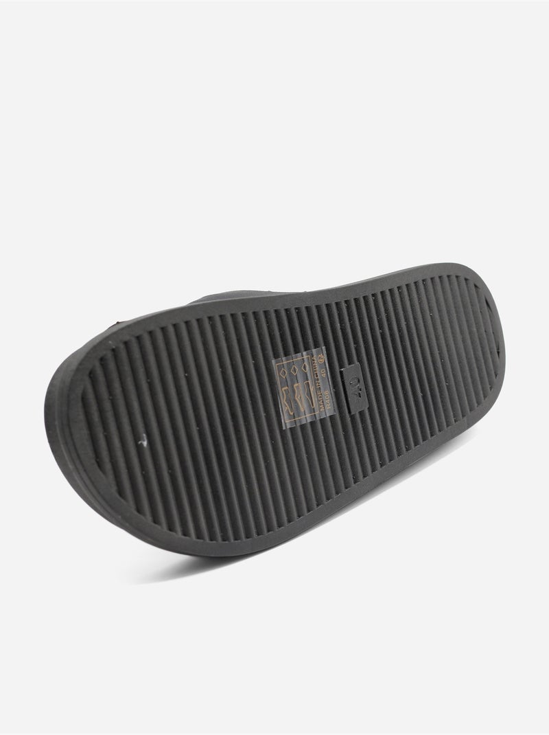 Mules effet daim Noir - Kiabi