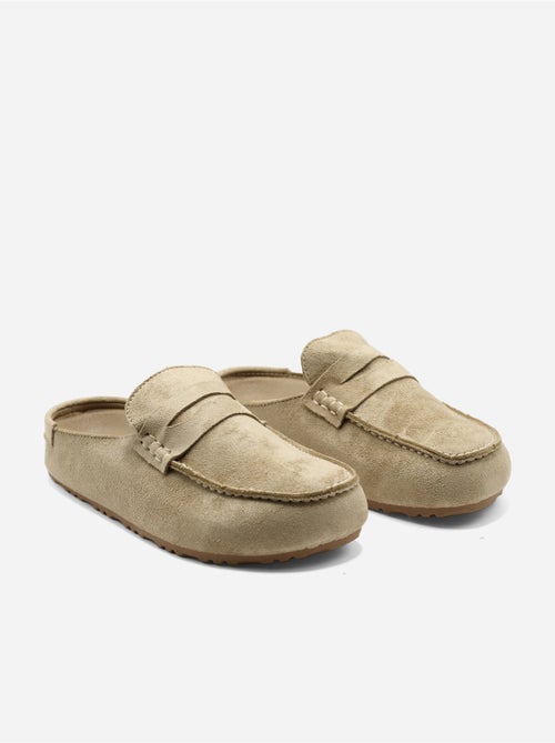 Mules effet daim - Kiabi