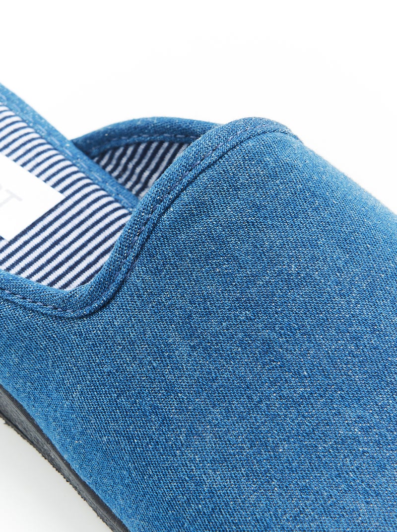 Mules effet jean - Damart Bleu - Kiabi