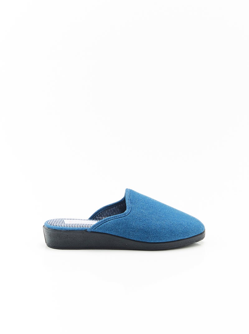 Mules effet jean - Damart Bleu - Kiabi