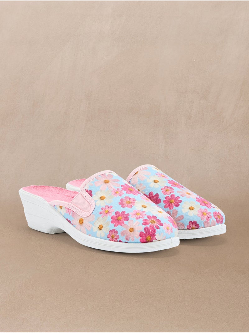 Mules élastiquées côtés - PEDICONFORT Bleu Multicolore - Kiabi
