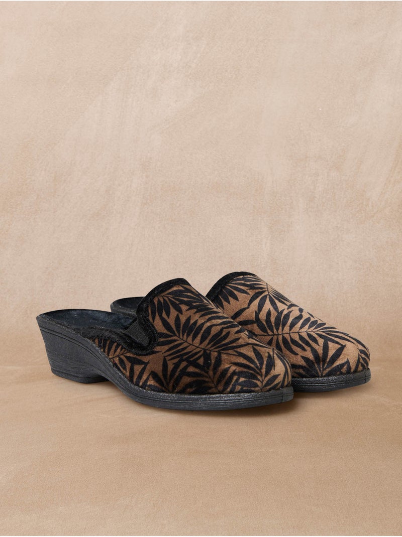 Mules élastiquées intérieur molletonné - PEDICONFORT Beige - Kiabi