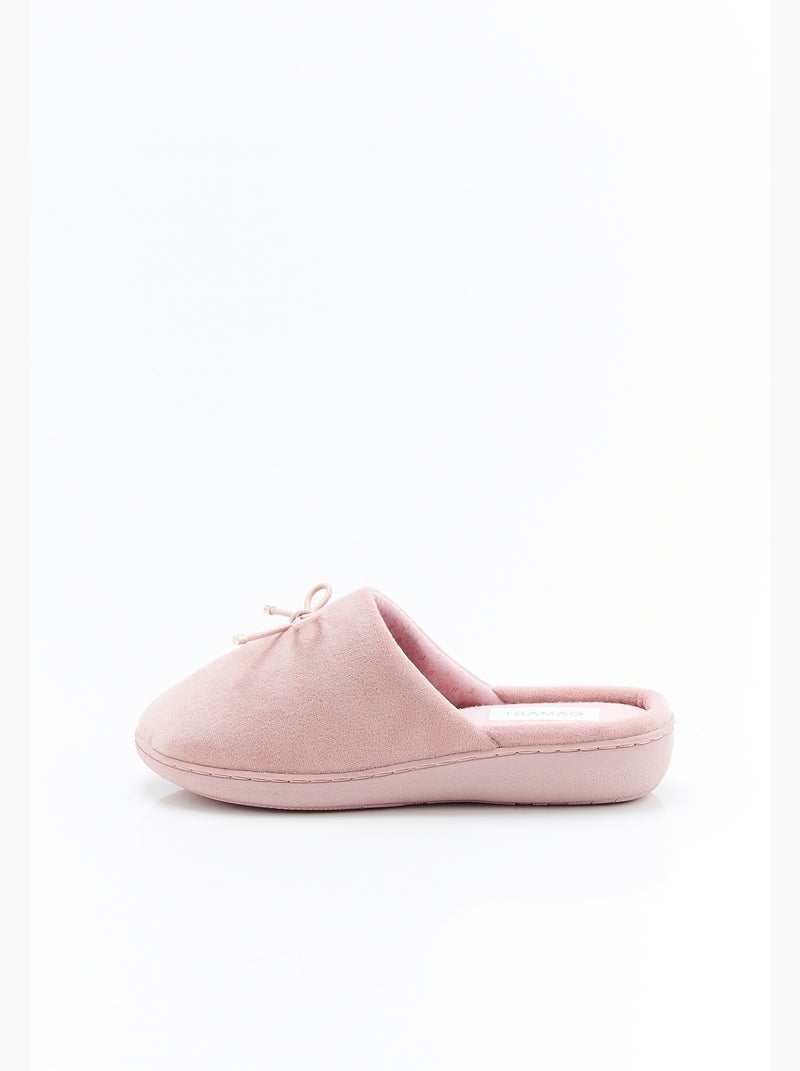 Mules emboîtantes en velours - Damart Rose - Kiabi