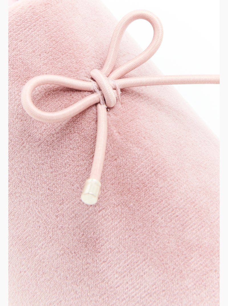 Mules emboîtantes en velours - Damart Rose - Kiabi