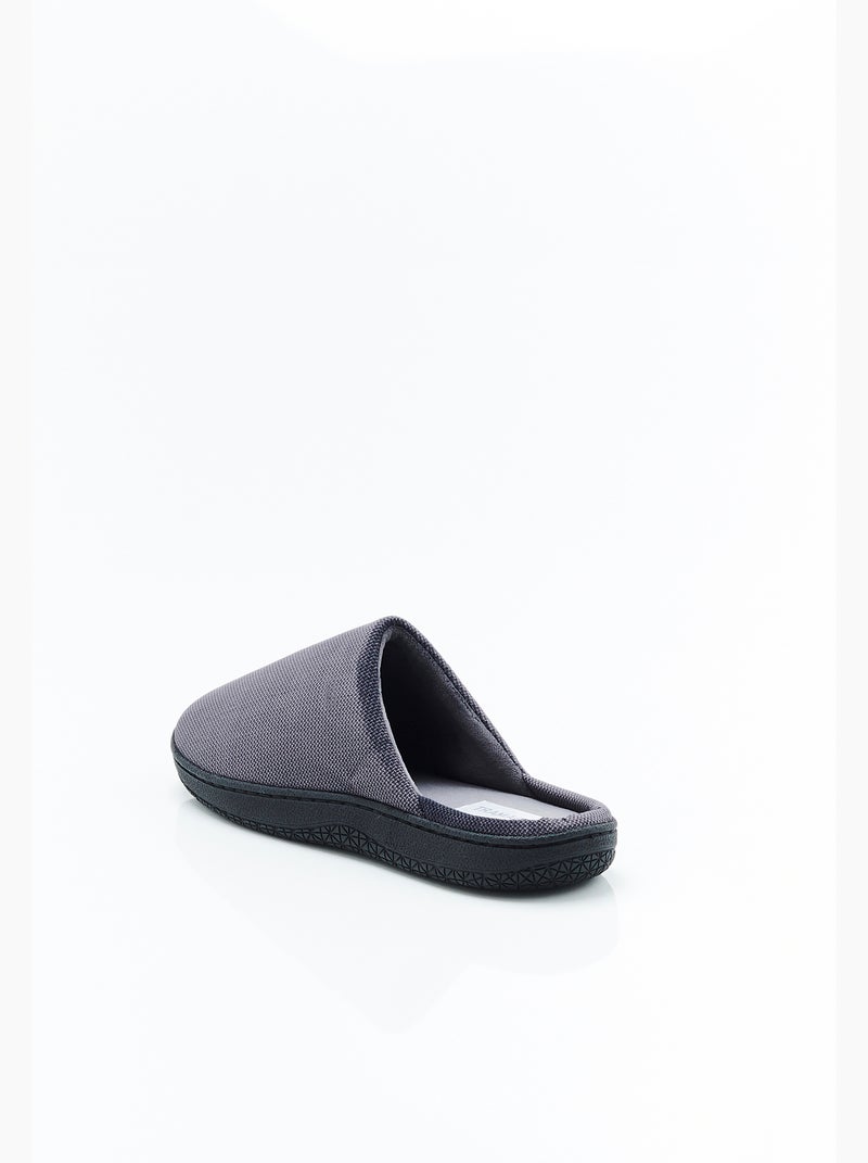Mules emboîtantes homme en velours - Damart Gris - Kiabi