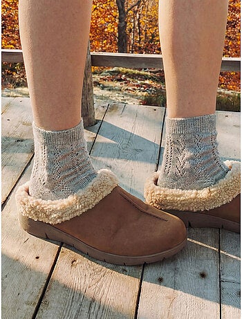 Mules en cuir à enfiler - pediconfort