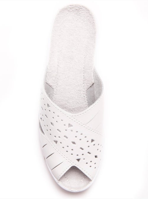 Mules en cuir ajouré - PEDICONFORT - Kiabi