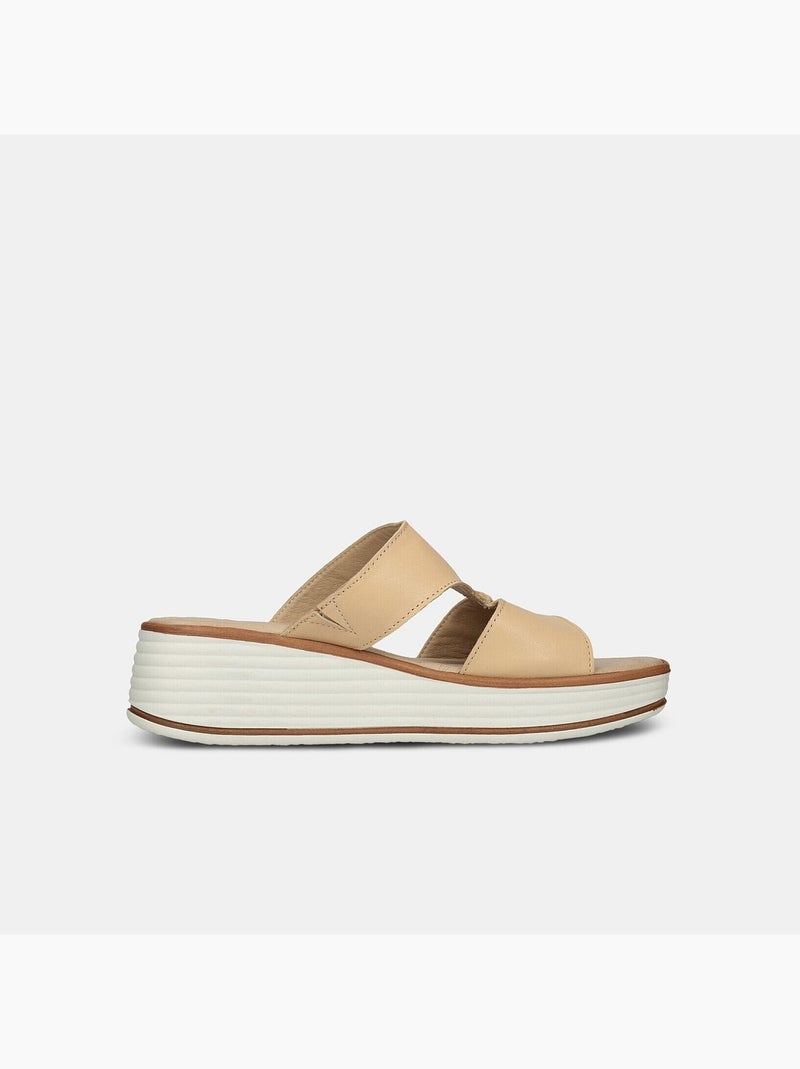 Mules en cuir BATA Marron - Kiabi