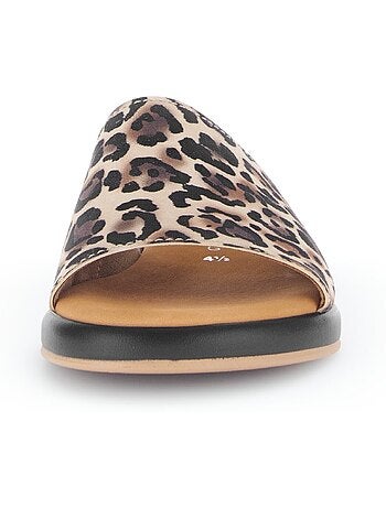 Mules en cuir
