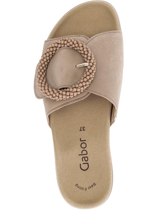 Mules  en cuir - Kiabi