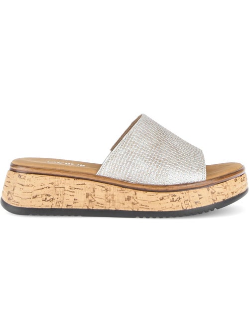 Mules  en cuir - Kiabi