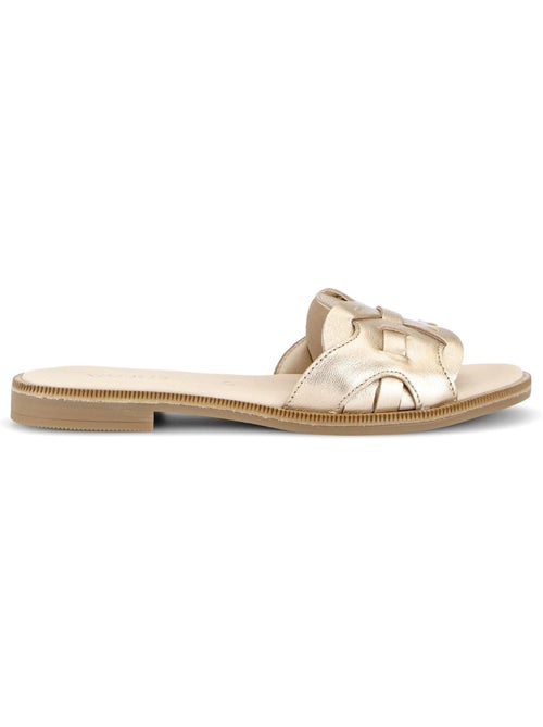 Mules  en cuir - Kiabi