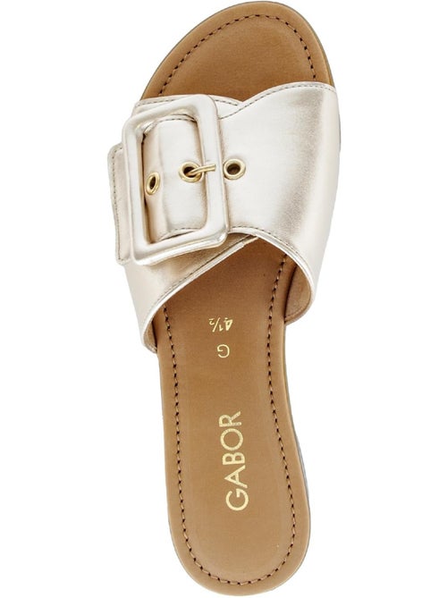 Mules  en cuir - Kiabi