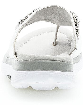 Mules en cuir lisse