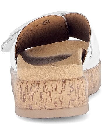 Mules en cuir lisse