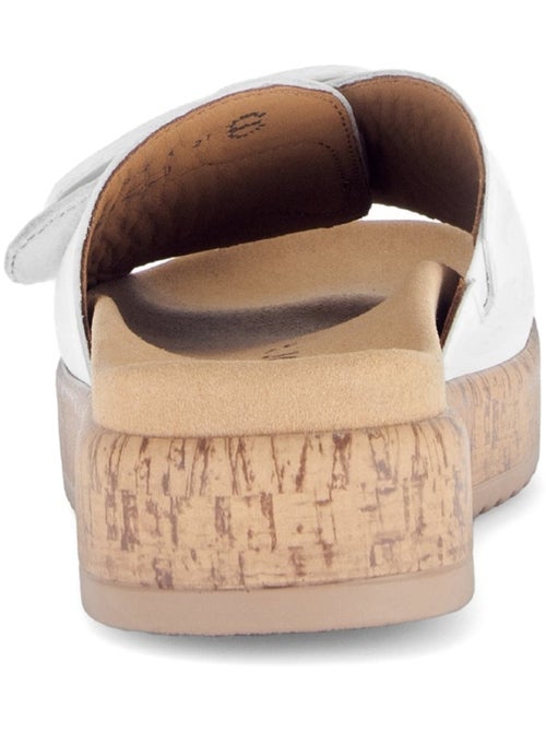 Mules  en cuir lisse - Kiabi