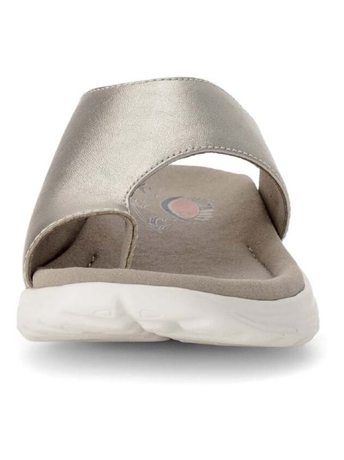 Mules  en cuir lisse - Kiabi