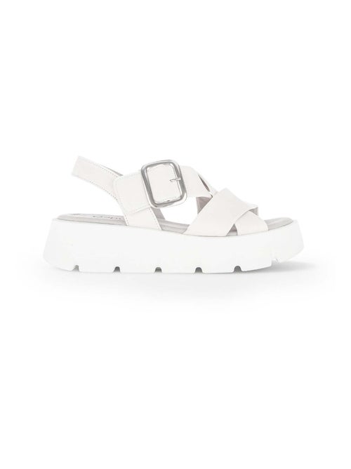 Mules  en cuir lisse - Kiabi