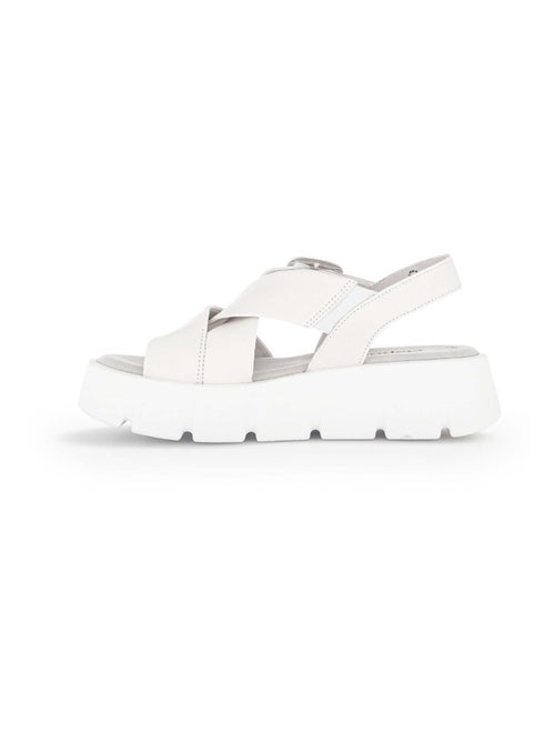 Mules  en cuir lisse - Kiabi