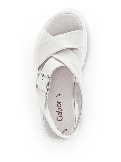 Mules  en cuir lisse - Kiabi
