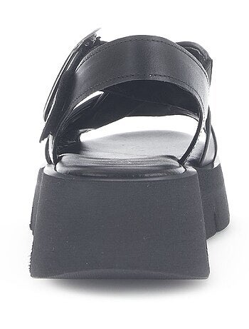 Mules en cuir lisse
