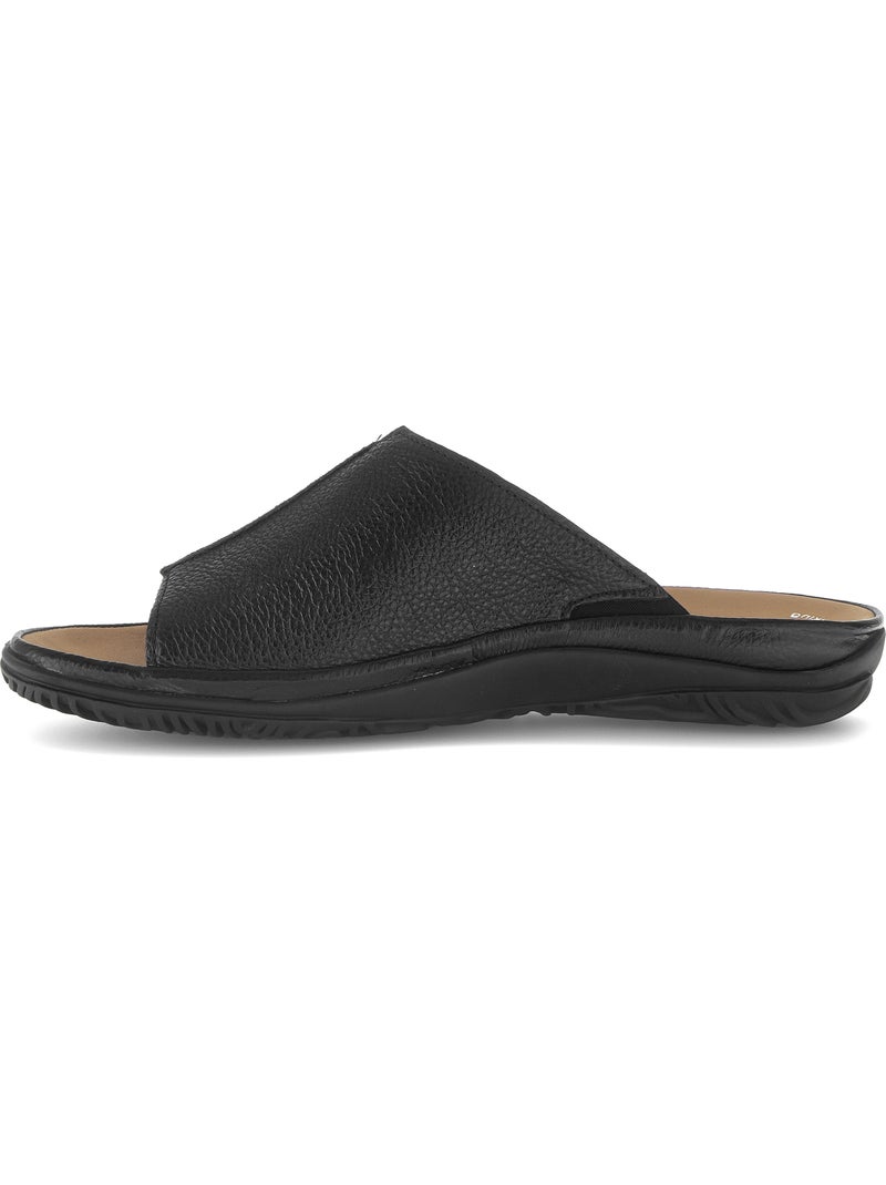 Mules  en cuir Noir Noir - Kiabi