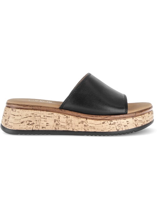 Mules  en cuir - Kiabi