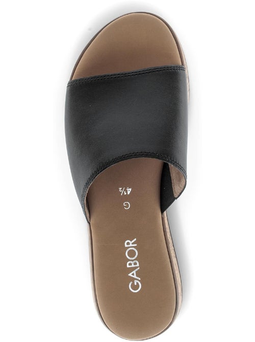 Mules  en cuir - Kiabi