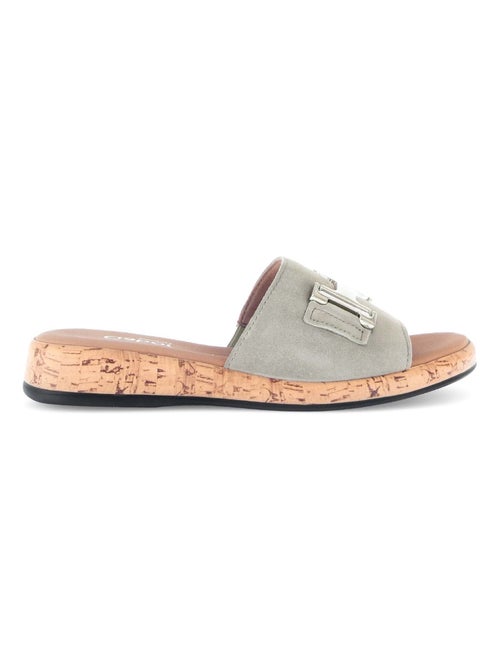 Mules  en cuir - Kiabi
