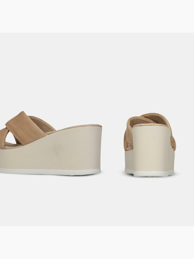 Mules en daim BATA Bronze - Kiabi