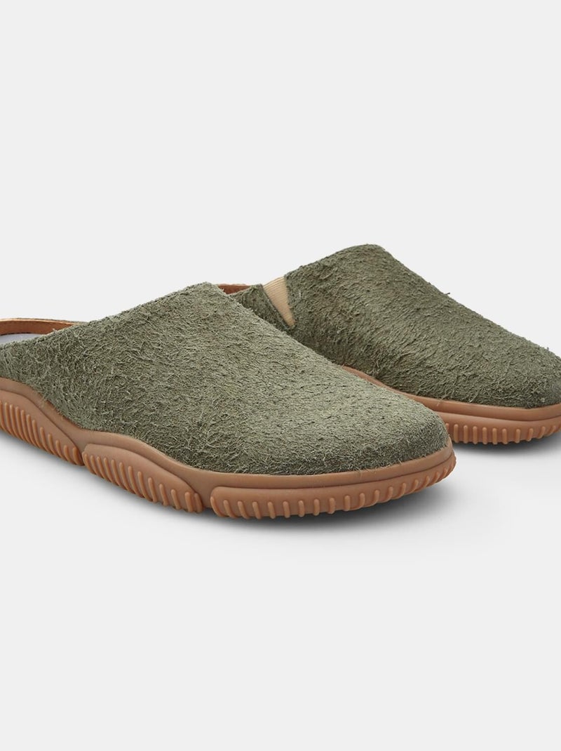 Mules en daim Bata Vert - Kiabi