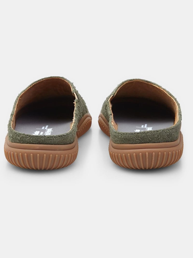 Mules en daim Bata Vert - Kiabi