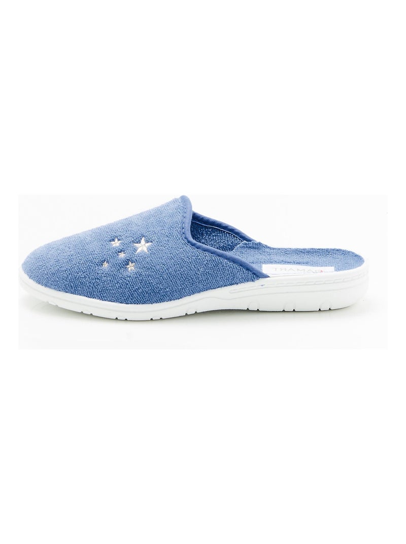 Mules en éponge  - Damart Bleu - Kiabi
