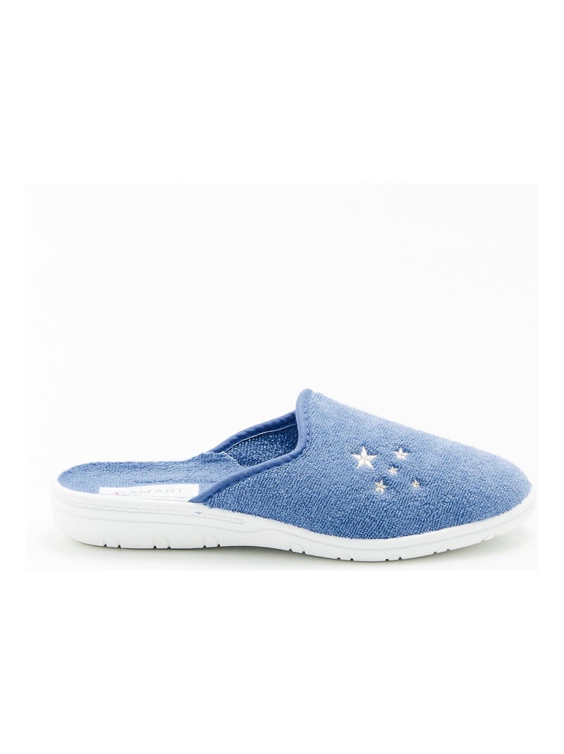 Mules en éponge  - Damart Bleu - Kiabi