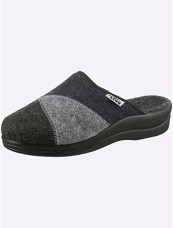 Mules en feutre à design patchwork avec semelle rembourrée - taille standard - witt