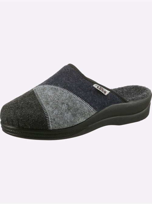 Mules en feutre à design patchwork avec semelle rembourrée - taille standard - witt - Kiabi