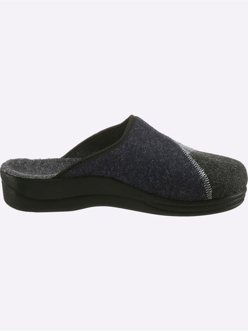 Mules en feutre à design patchwork avec semelle rembourrée - taille standard - witt - Kiabi