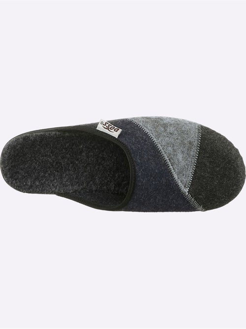 Mules en feutre à design patchwork avec semelle rembourrée - taille standard - witt - Kiabi