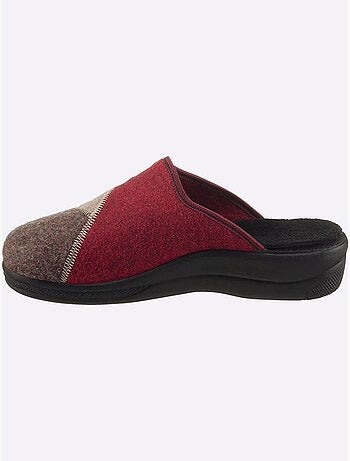 Mules en feutre à design patchwork avec semelle rembourrée - taille standard - witt