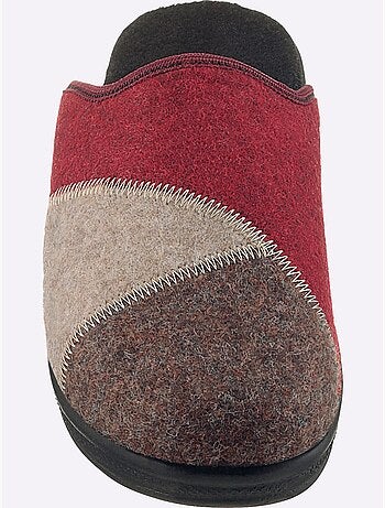 Mules en feutre à design patchwork avec semelle rembourrée - taille standard - witt