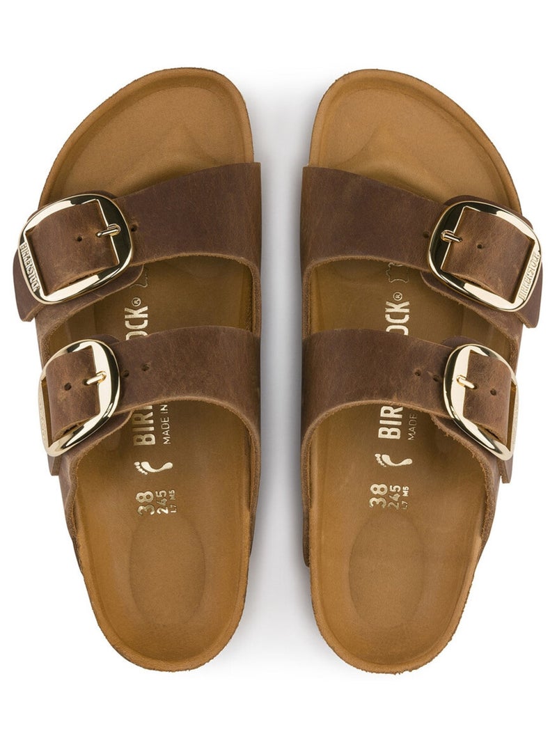 Mules en Liege/latex/cuir Birkenstock Marron - Kiabi