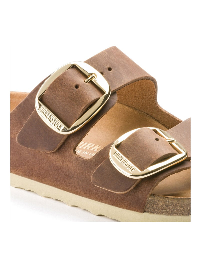 Mules en Liege/latex/cuir Birkenstock Marron - Kiabi