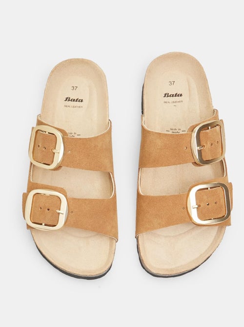 Mules en nubuck BATA - Kiabi