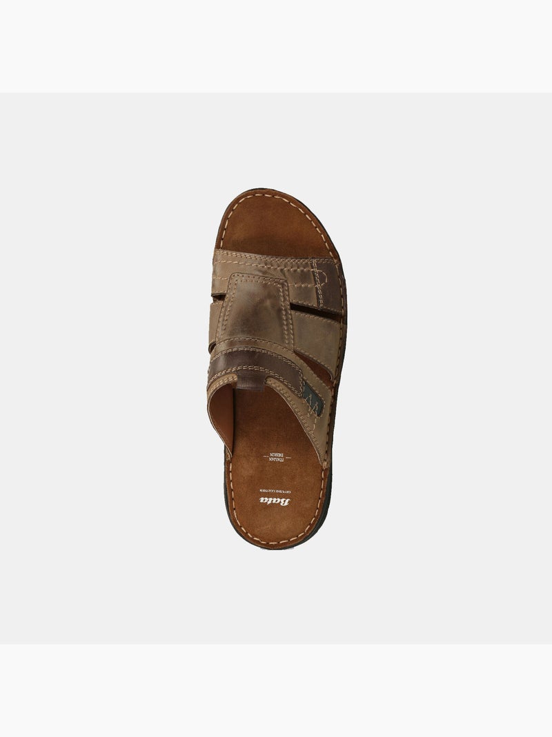 Mules en nubuck BATA Marron - Kiabi