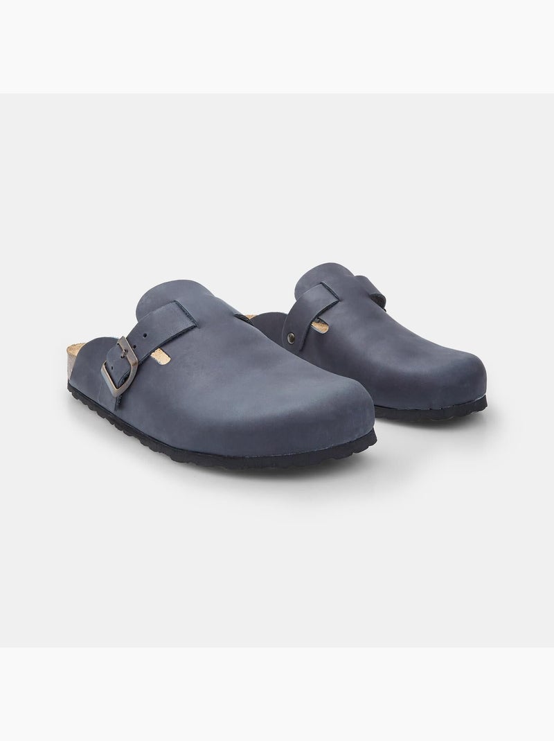 Mules en Nubuck BATA Noir - Kiabi