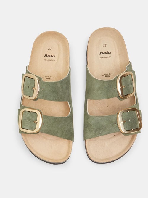 Mules en nubuck BATA - Kiabi