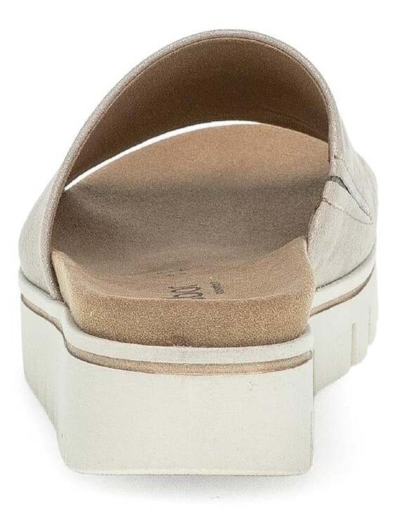 Mules  en nubuck Doré/or - Kiabi